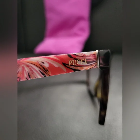 Emilio Pucci Brown Tortoise Glasses - Picture 3 of 7